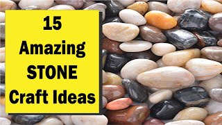 15 Amazing STONE Craft Ideas | Rocks, Pebbles & Stones Craft Ideas | @CraftStack