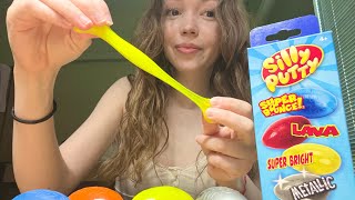 ASMR- Unboxing new kinds of Silly Putty!🌀🥳