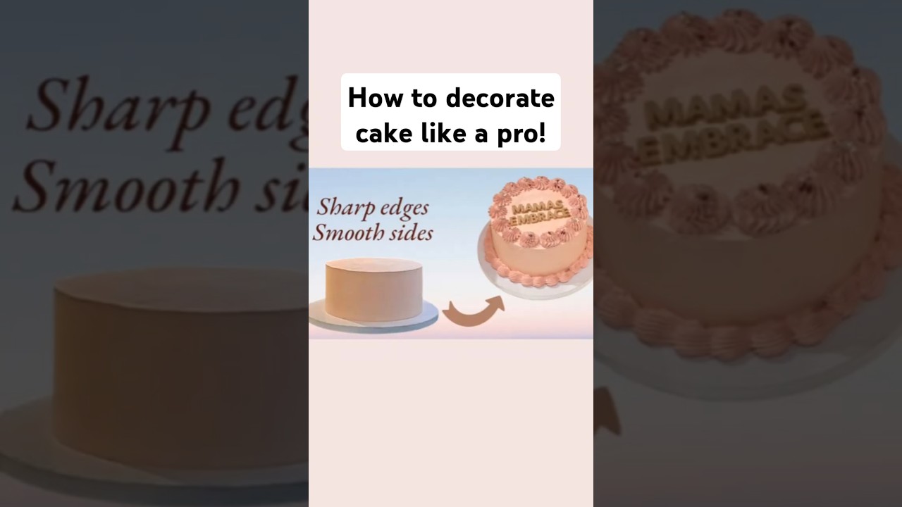 How I get those SHARP edges on buttercream cake 