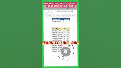 How to make Case Sensitive Vlookup in Excel || Learn to Live_Rafi