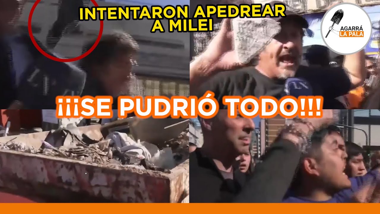 KIRCHNERISTAS ATACARON A MILEI EN LA CARAVANA DE LOMAS Y SE PUDRIÓ TODO