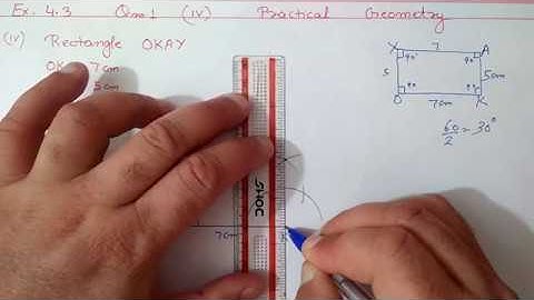Ex.4.3 Q.1 {iii,iv} Chapter:4  Practical Geomrtry | Ncert Maths Class 8 | Cbse.
