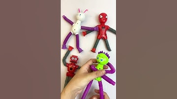 Robots Mini  Pop Sound ASMR Creating satisfying POP #asmrsounds #satisfying #relaxing  #spiderman