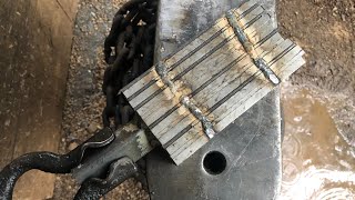 Forging Damascus on the new press!!