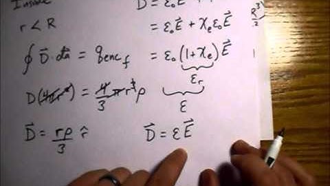 Griffiths Electrodynamics Problem 4.20: Potential at Center of Uniformly Charged Dielectric Sphere