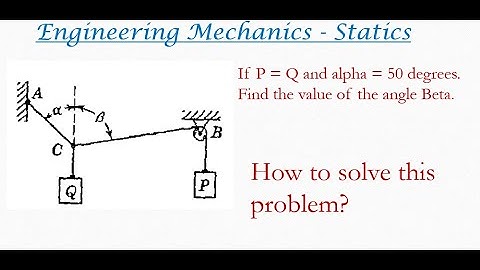 Engineering mechanics solved problem on Method of projections | Statics problems 42