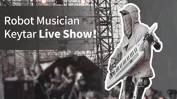 Robot Adam gave a live show at the music festival!