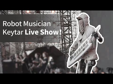 Robot Adam gave a live show at the music festival!