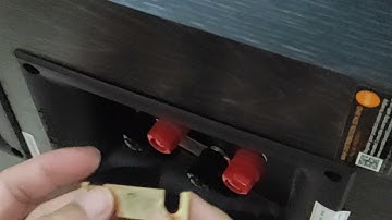 How to remove banana cover cap from Klipsch speaker terminals
