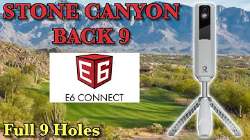Playing 9 holes on E6 with the Rapsodo MLM2PRO!