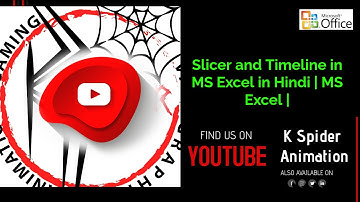 Slicer and Timeline in MS Excel in Hindi | MS Excel |