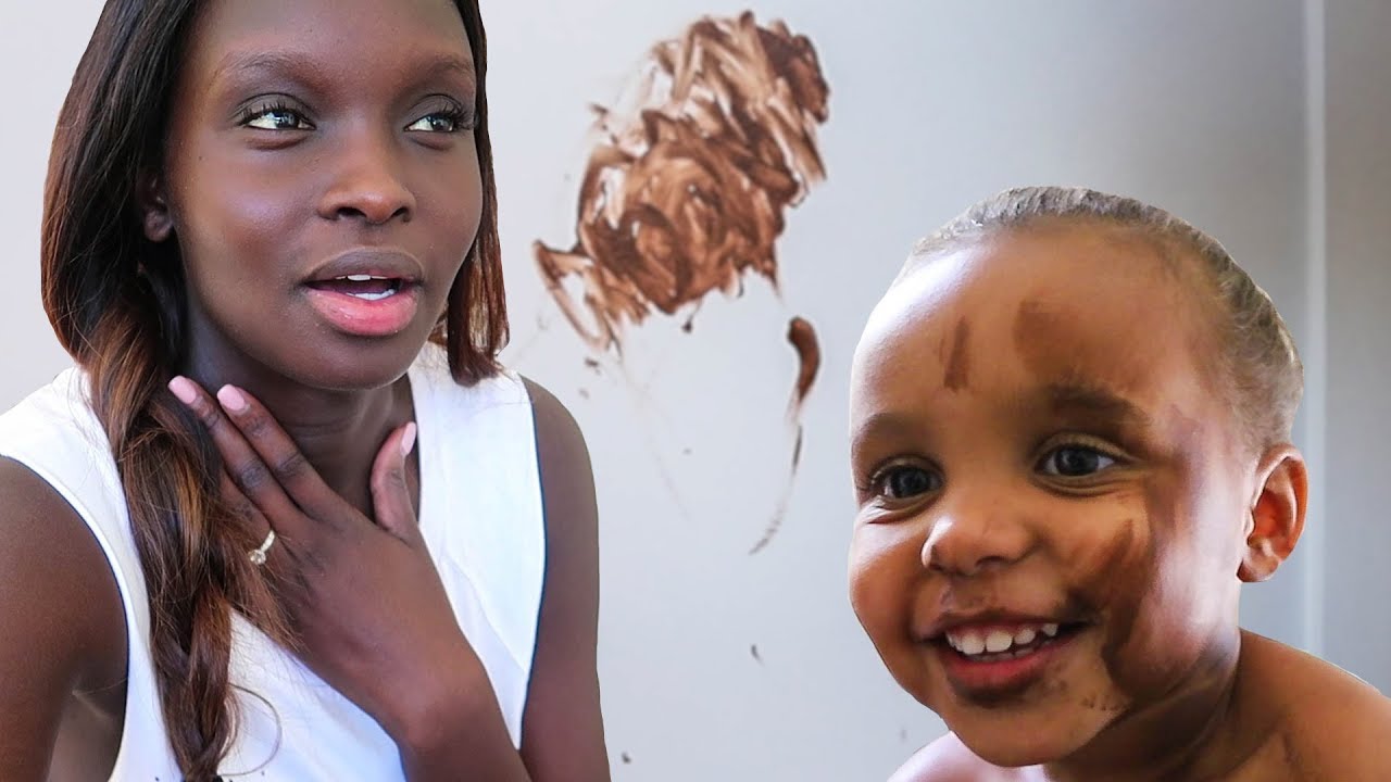 pregnancy wheel NEVER LEAVE A TODDLER ALONE WITH MAKE UP!