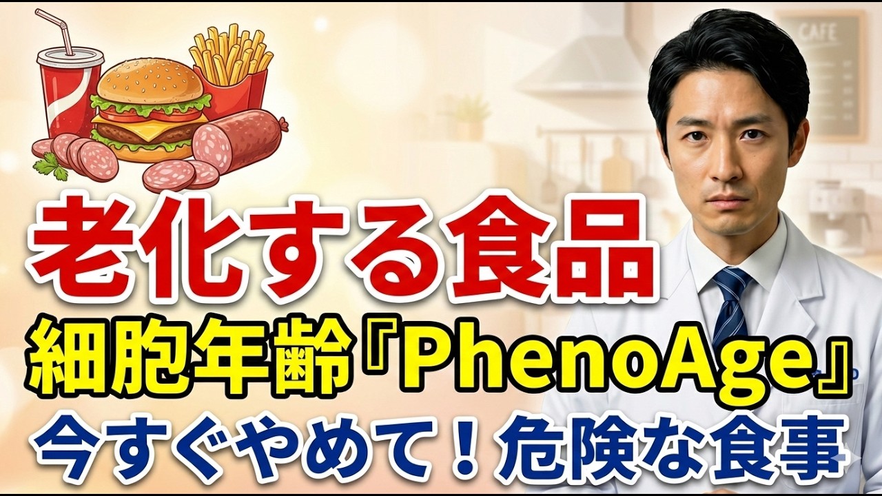【医師解説】健康診断の数値が教えるエイジングと老化する食品【老化の正体】