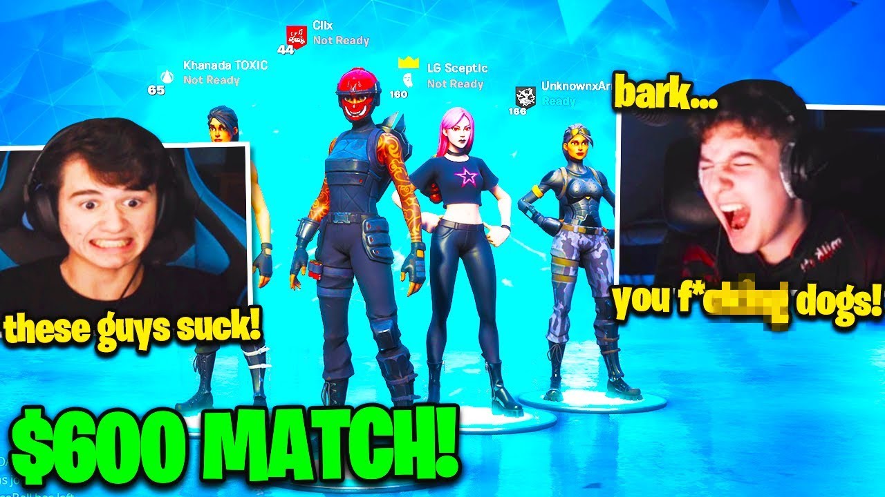 CLIX *MOST TOXIC* Wager EVER! BUGHA *EMBARRASES* PROS in 1v4! (Fortnite)