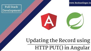 Angular and Spring MVC CRUD Tutorial - Updating a record with http put() - Part 22