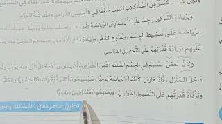 الصف الرابع الابتدائي الترم الثاني لغة عربية التعبير الكتابي كتابة مقال المشكلة والحل