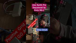 Uno Synth Pro Sequenced with Korg Sq-1 plus Korg Vocla Drum Fun #korg  #unosynth  #korgvolcadrum