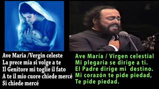 "Ave María."  Roberto Carlos y Pavarotti