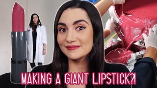 We Made The World's Largest Lipstick