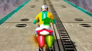 IMPOSSIBLE MOTOR BIKE STUNT TRACKS | SMOOTHEST RIDE | - Best Android iOS Gameplay FHD screenshot 3