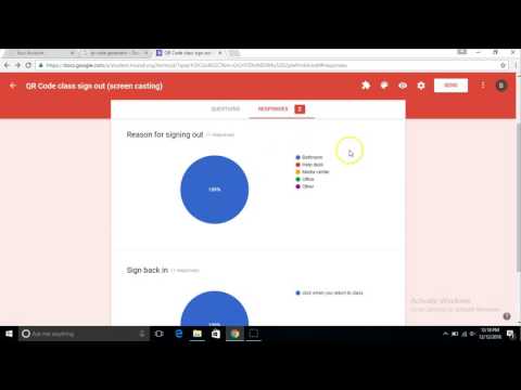 How to Create QR code for class sign out sheet