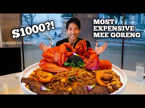 $1000 Seafood Mee Goreng Challenge!   MOST EXPENSIVE MEE GORENG in Singapore!   Mee Goreng Mukbang!