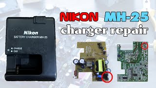 MH25 battery charger repair for Nikon D7000, D7100, D7200 Cameras
