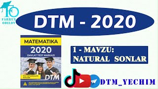 1. Natural  sonlar|DTM-2020