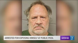 Man arrested after exposing himself in community pool