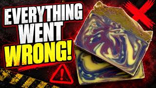 Sugared Blackberry & Plum CP Soap - everything that could go wrong, DID!