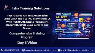 API Rest Assured Day 3 video on 12th June 2026.Contact/WhatsApp us on +91- 9133190573 to enroll