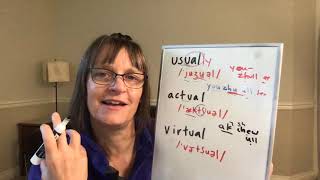 How to Pronounce Usual, Actual, and Virtual (American Accent Training from SpeechModification.com)
