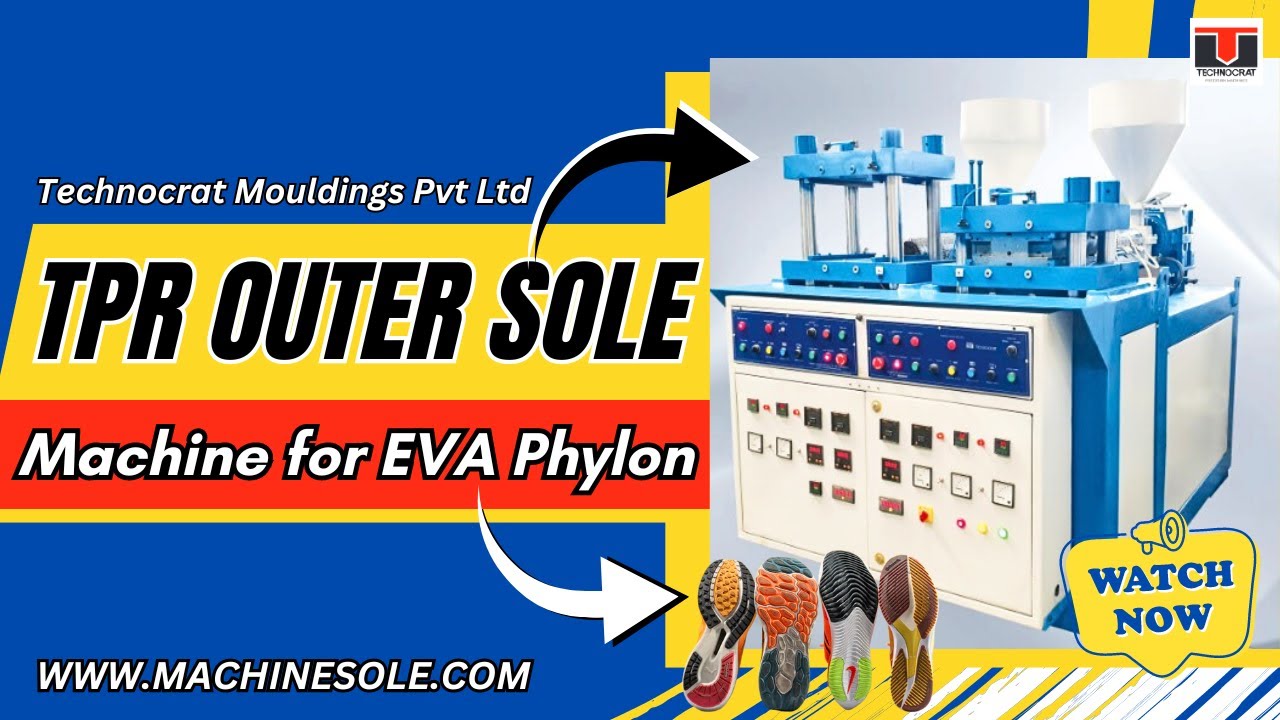 TPR Outer Sole Making Machine for EVA Phylon Soles | 