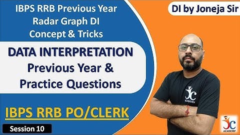 IBPS RRB Previous Year (DI) | Radar Graph Data Interpretation Questions | DI Practice By Joneja Sir