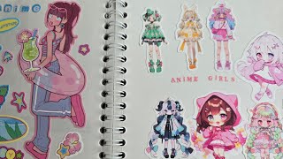 Anime Girls Weekly Series | Calm Sticker Journal Compilation screenshot 3