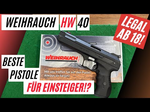 Weihrauch HW 40 REVIEW–Shooting Test | Unboxing & Review | THE BEST PCA AIR PISTOL FOR BEGINNERS?