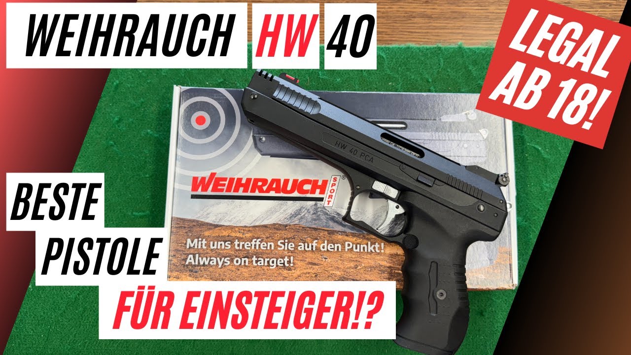Weihrauch HW 40 im TEST–Schusstest | Unboxing & Test | DIE BESTE LUFTPISTOLE MIT PCA FÜR EINSTEIGER?