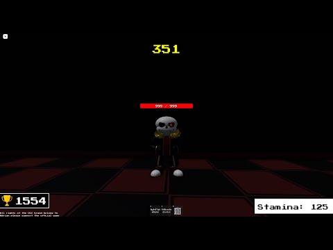 Catastrophe Fell Sans Showcase in Undertale: Last Copy Roblox