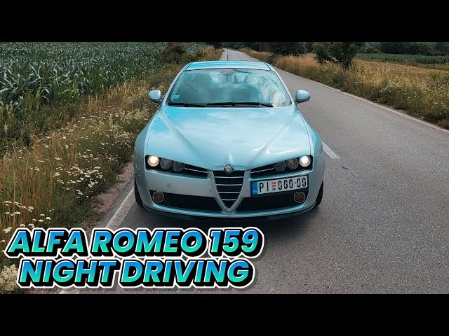 Alfa Romeo 159 1.9 JTDm 150 HP, POV Highway Autobahn Test Drive