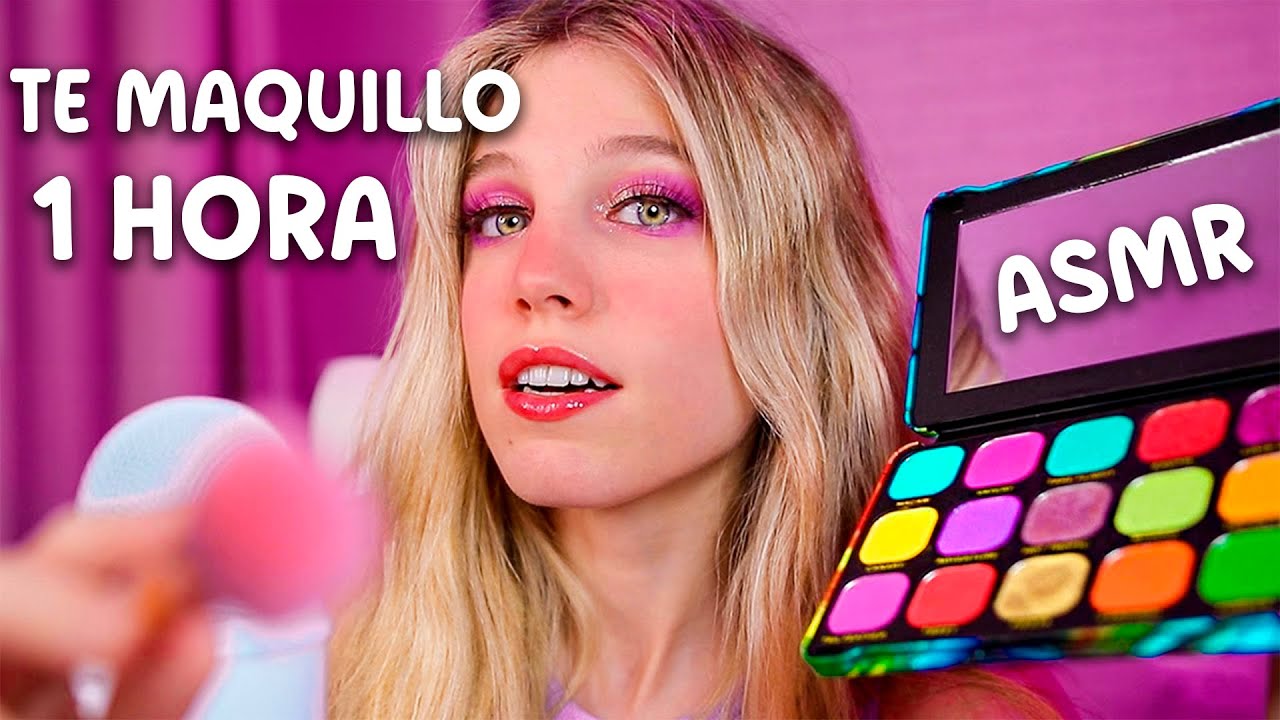 ASMR TE MAQUILLO DURANTE 1 HORA 💄 ROLEPLAY EN ESPAÑOL HASTA QUE TE DUERMAS ✨