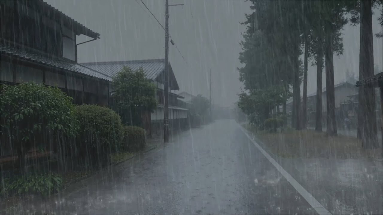 Rain Sounds for Sleeping 😴 Heavy Rain and Thunderstorm for Deep Sleep & Relaxation at Night