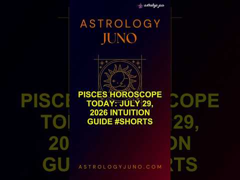 Pisces Horoscope Today: July 29, 2026 Intuition Guide #Shorts