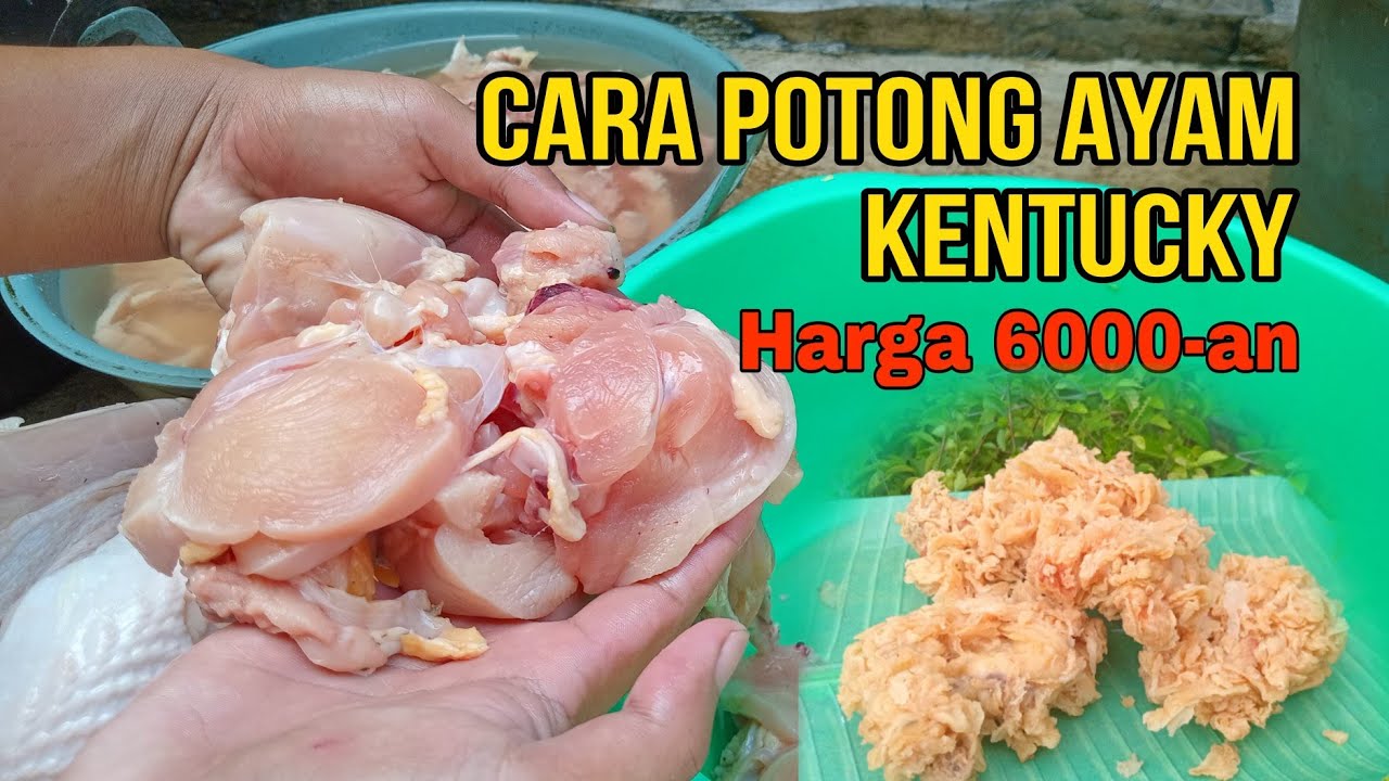 CARA POTONG AYAM KENTUCKY KFC UNTUK JUALAN ‼ HARGA 6000