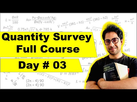 “Complete” Quantity survey course | day 03 | for beginners