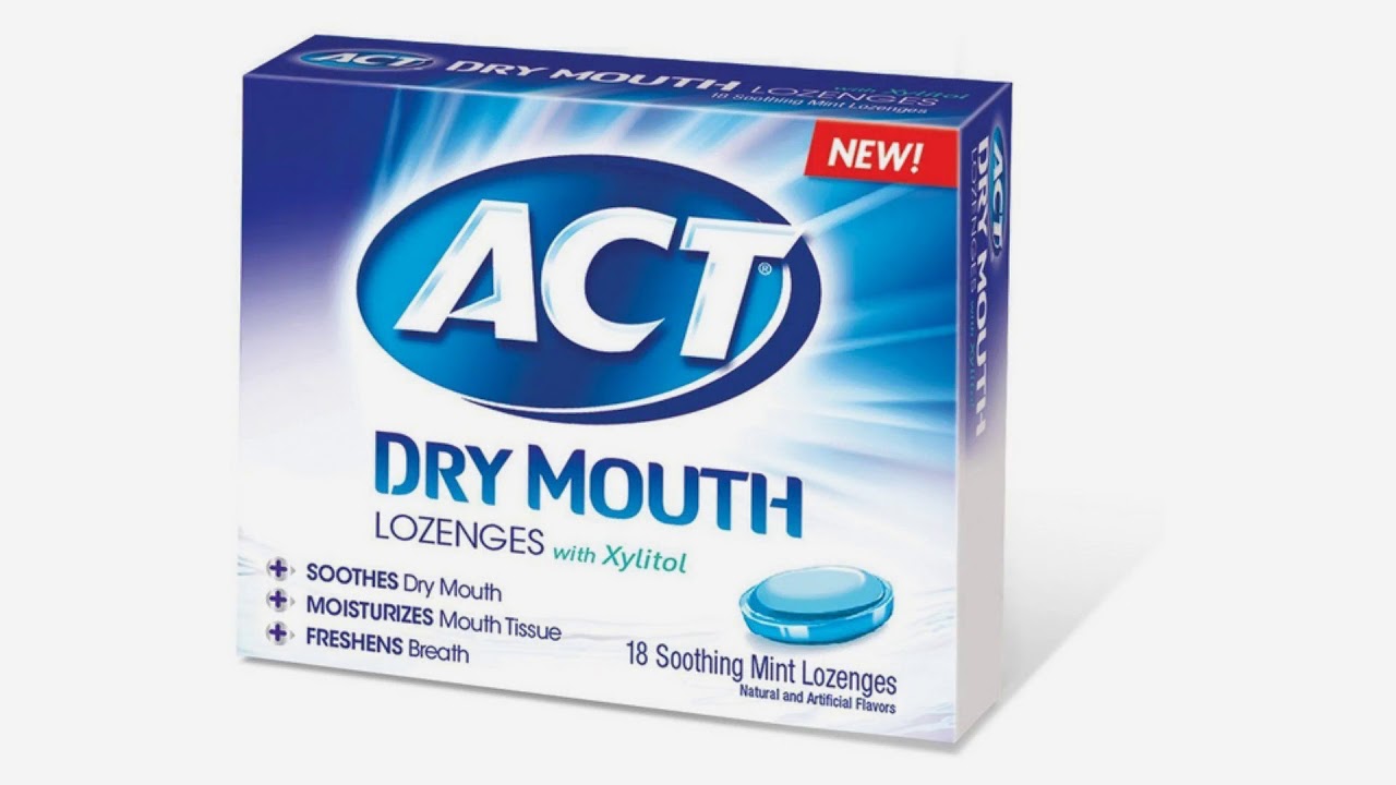 ACT Total Care Dry Mouth Lozenges, 18 Count (Pack of 6) YouTube