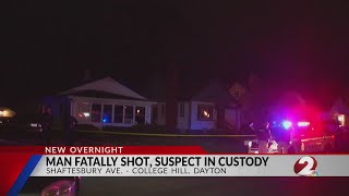 Man dead after Dayton shooting; Suspect in custody