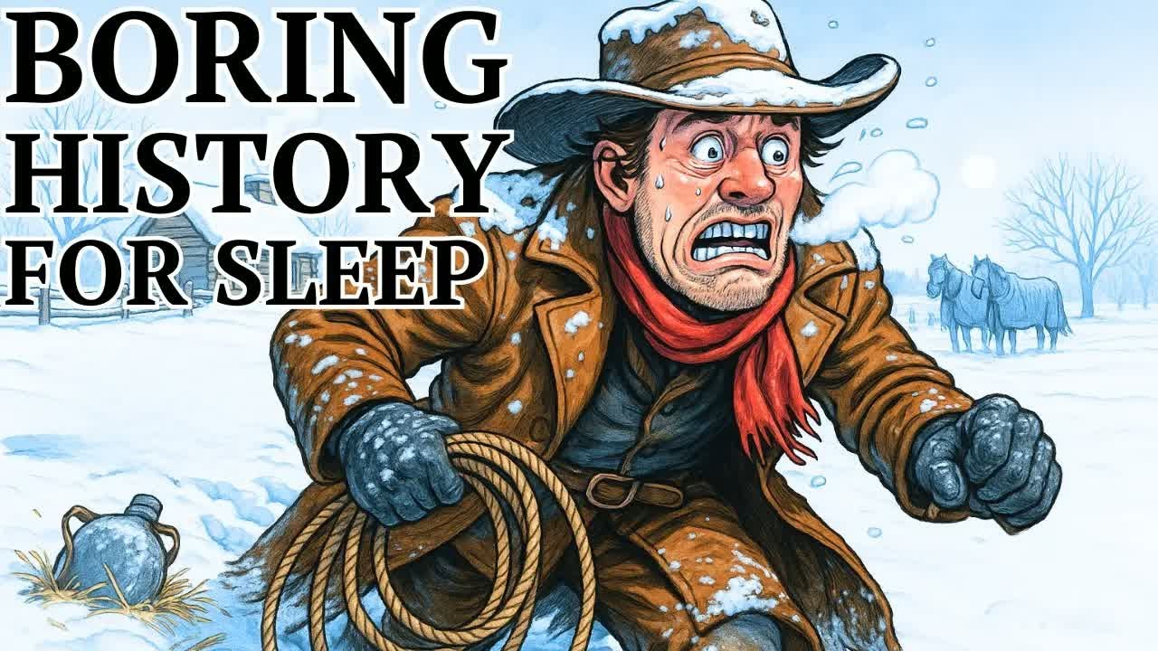 How Cowboys Survived Brutal Winters on the Frontier 1800s ｜ Relaxing History for Sleep