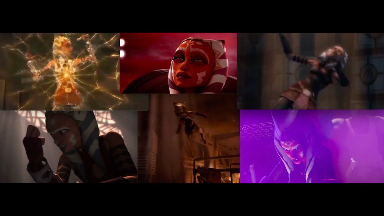 Star Wars Ahsoka Tano getting Knocked Out Compilation (Outdated) YouTube
