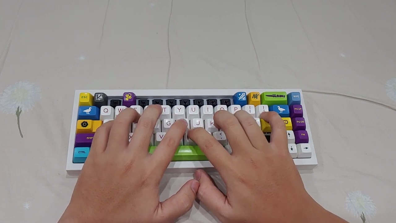 Sound Test QK65 full foam vs Gateron Oil King Stock, keycap SA SP, stab owlab stock
