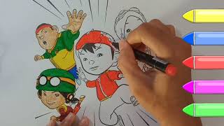 Unleash Your Artistic Talent: Drawing and Coloring Cartoon Boboiboy! screenshot 2